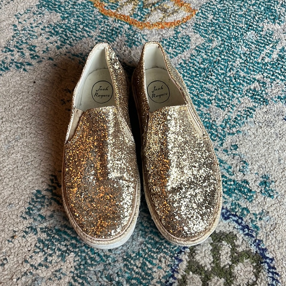 Jack rogers glitter shoes